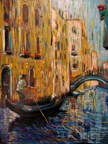 Картина под названием "Venice" - Tatjana Gurbo, Подлинное произведение искусства, Масло