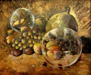 Картина под названием "Fruit tale" - Tatjana Gurbo, Подлинное произведение искусства, Масло
