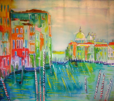 Peinture intitulée "Venice in the morni…" par Tatjana Gurbo, Œuvre d'art originale, Acrylique
