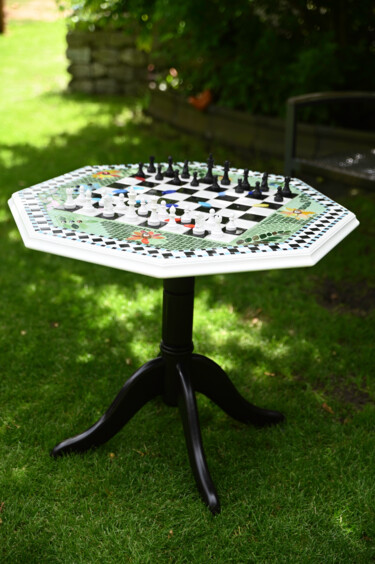 Design mit dem Titel "Schach für 2" von Tatjana Rode, Original-Kunstwerk, Mosaik