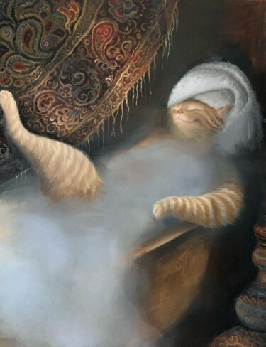 Картина под названием "Appeasement" - Tatjana Rusakova, Подлинное произведение искусства, Масло