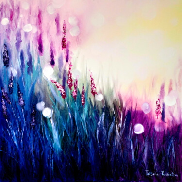 Картина под названием "Purple mystery." - Tatsiana Yelistratava, Подлинное произведение искусства, Масло