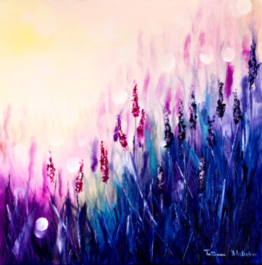 Peinture intitulée "Purple dream." par Tatsiana Yelistratava, Œuvre d'art originale, Huile