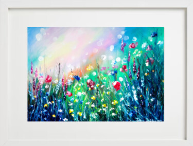 Printmaking titled "Shining meadow. Pri…" by Tatsiana Yelistratava, Original Artwork, Digital Print