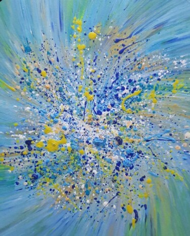 Malerei mit dem Titel "Obraz olejny energe…" von Tatsiana Laurynovich, Original-Kunstwerk, Öl