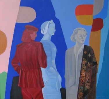 Peinture intitulée "Взгляд в никуда" par Tatyana Belotelova, Œuvre d'art originale, Huile