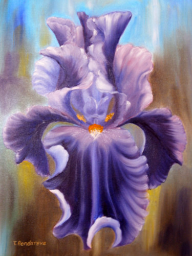 Peinture intitulée "iris.jpg" par Tatyana Bondareva, Œuvre d'art originale