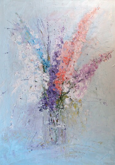 Картина под названием "bunch-of-flowers-12…" - Татьяна Ермольчик, Подлинное произведение искусства, Масло