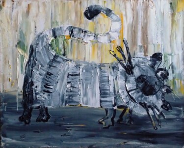 Картина под названием "cat.jpg" - Татьяна Ермольчик, Подлинное произведение искусства, Масло