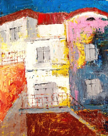 Картина под названием "city-etude-7.jpg" - Татьяна Ермольчик, Подлинное произведение искусства, Масло