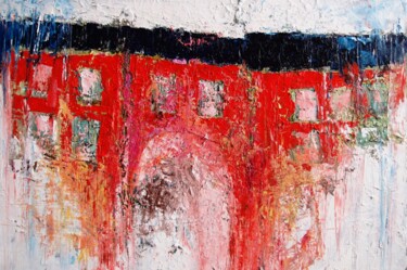 Картина под названием "house.jpg" - Татьяна Ермольчик, Подлинное произведение искусства, Масло