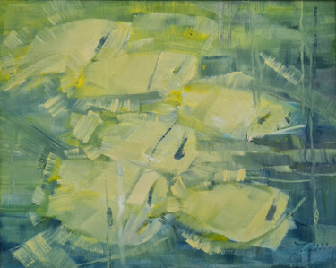 Картина под названием "Fishes" - Татьяна Ермольчик, Подлинное произведение искусства, Масло Установлен на Деревянная рама дл…