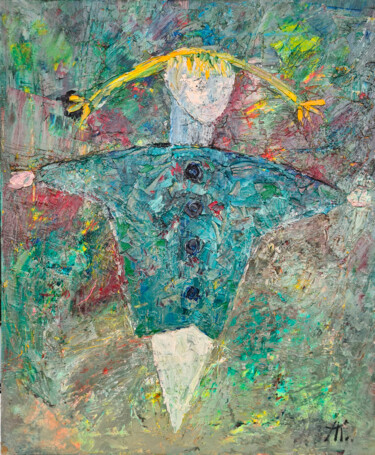 Картина под названием "Let's hug!" - Татьяна Ермольчик, Подлинное произведение искусства, Масло Установлен на Деревянная рам…