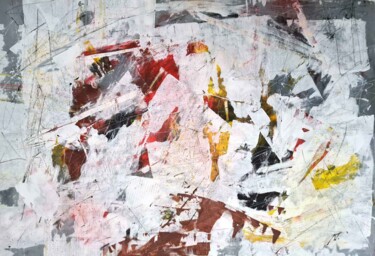 Картина под названием "Abstraction 007" - Татьяна Ермольчик, Подлинное произведение искусства, Акрил Установлен на Деревянна…