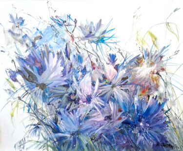 Картина под названием "Flower fantasy" - Татьяна Ермольчик, Подлинное произведение искусства, Масло