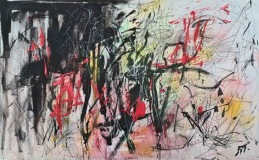 Картина под названием "Expression" - Татьяна Ермольчик, Подлинное произведение искусства, Акрил Установлен на Деревянная рам…