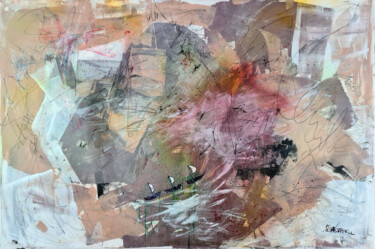 Картина под названием "Boats" - Татьяна Ермольчик, Подлинное произведение искусства, Акрил Установлен на Деревянная рама для…