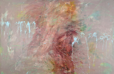 Картина под названием "WE" - Татьяна Ермольчик, Подлинное произведение искусства, Акрил Установлен на Деревянная рама для но…