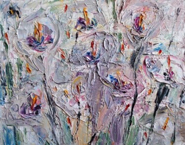 Картина под названием "Лилиии" - Татьяна Ермольчик, Подлинное произведение искусства, Масло