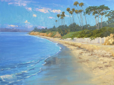 Pintura intitulada "Butterfly Beach Ref…" por Tatyana Fogarty, Obras de arte originais, Óleo