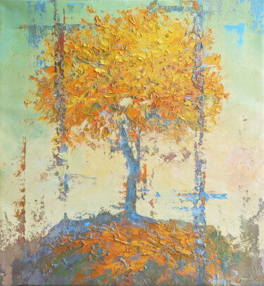 Pittura intitolato "The tree" da Tatyana Ivolga, Opera d'arte originale, Olio