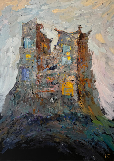Malerei mit dem Titel "The Weasley House" von Tatyana Ivolga, Original-Kunstwerk, Acryl