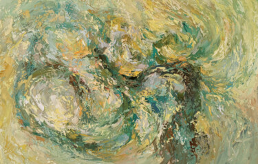 Peinture intitulée "Olive blossom" par Tatyana Ivolga, Œuvre d'art originale, Huile Monté sur Châssis en bois