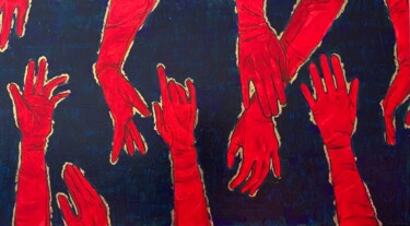 Картина под названием "Hands" - Tatyana Karabanova (Bogdanova), Подлинное произведение искусства, Акрил