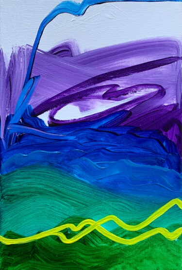 Картина под названием "Mountain Life" - Tatyana Karabanova (Bogdanova), Подлинное произведение искусства, Акрил Установлен н…