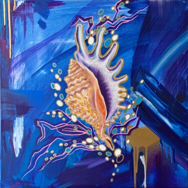 Peinture intitulée "Shell" par Tatyana Karabanova (Bogdanova), Œuvre d'art originale, Acrylique Monté sur Châssis en bois