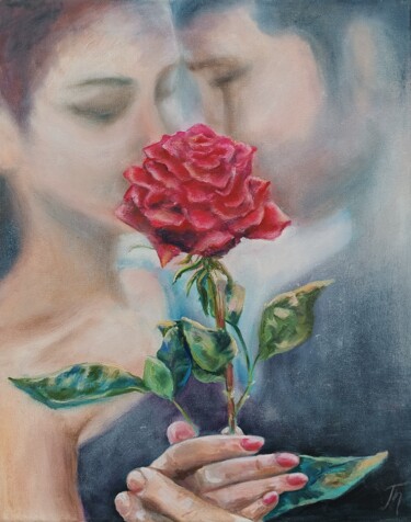 Painting titled "About Love" by Tatyana Pertsel, Original Artwork, Oil