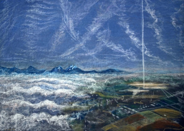 Картина под названием "Himalayas. The land…" - Tatyana Petrova-Latysheva, Подлинное произведение искусства, Пастель