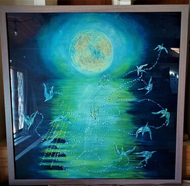 Картина под названием "Moon light sonata" - Tatyana Shvartsakh, Подлинное произведение искусства, Акрил Установлен на плекси…