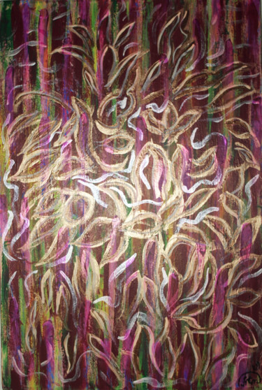 Peinture intitulée "Аромат райских цвет…" par Tania Iurasova (Venera Atm), Œuvre d'art originale, Acrylique