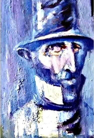Картина под названием "Никола Тесла" - Tatyana Zakharova, Подлинное произведение искусства, Масло