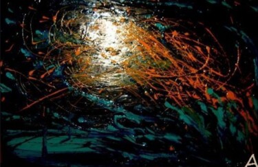 Картина под названием "Летящая "до"" - Tatyana Zakharova, Подлинное произведение искусства, Эмаль