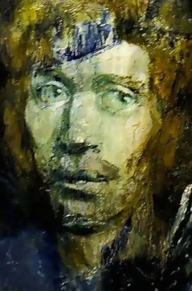 Картина под названием "Портрет художника" - Tatyana Zakharova, Подлинное произведение искусства, Масло