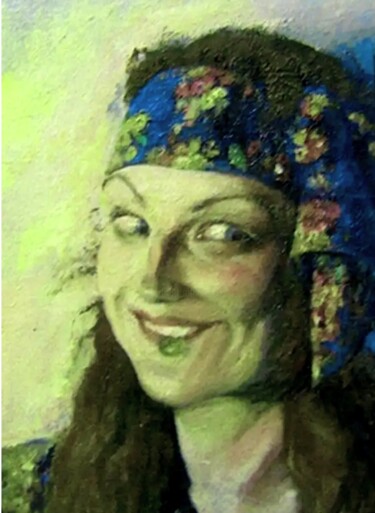 Картина под названием "Цыганка" - Tatyana Zakharova, Подлинное произведение искусства, Масло