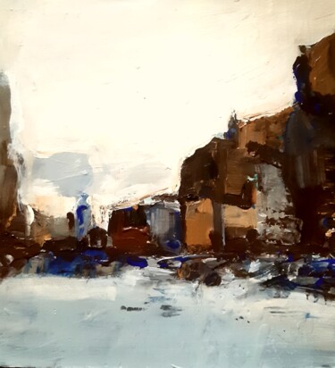 Картина под названием "Зимнее утро на Варш…" - Tatyana Zakharova, Подлинное произведение искусства, Акрил