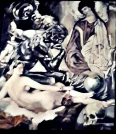 Painting titled "Моменты вечности 19…" by Tatyana Zakharova, Original Artwork, Oil