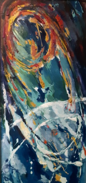 Pittura intitolato "Планета Булавка" da Tatyana Zakharova, Opera d'arte originale, Smalto
