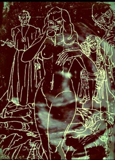 Рисунок под названием "Инверсия" - Tatyana Zakharova, Подлинное произведение искусства, Чернила