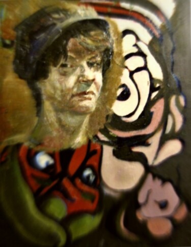 Картина под названием "Античный сюжет(.Авт…" - Tatyana Zakharova, Подлинное произведение искусства, Масло