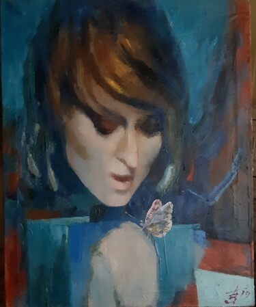 Картина под названием "Л.Ш." - Tatyana Zakharova, Подлинное произведение искусства, Масло