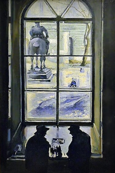 Картина под названием "Ход конем" - Tatyana Zakharova, Подлинное произведение искусства, Масло