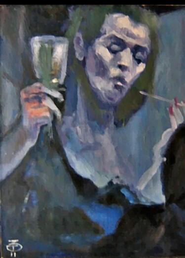 Картина под названием "Вечеринка 2011г." - Tatyana Zakharova, Подлинное произведение искусства, Масло