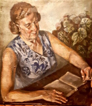 Картина под названием "Женский портрет ( 9…" - Tatyana Zakharova, Подлинное произведение искусства, Масло