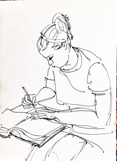 Рисунок под названием "31" - Tatyana Zakharova, Подлинное произведение искусства, Гелевая ручка