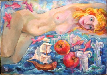 Painting titled "Eva" by Tatyana Berestov, Original Artwork, Oil
