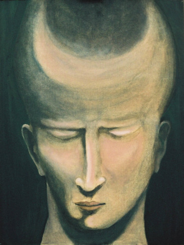 Peinture intitulée "Face 4" par Michel Tava, Œuvre d'art originale, Huile